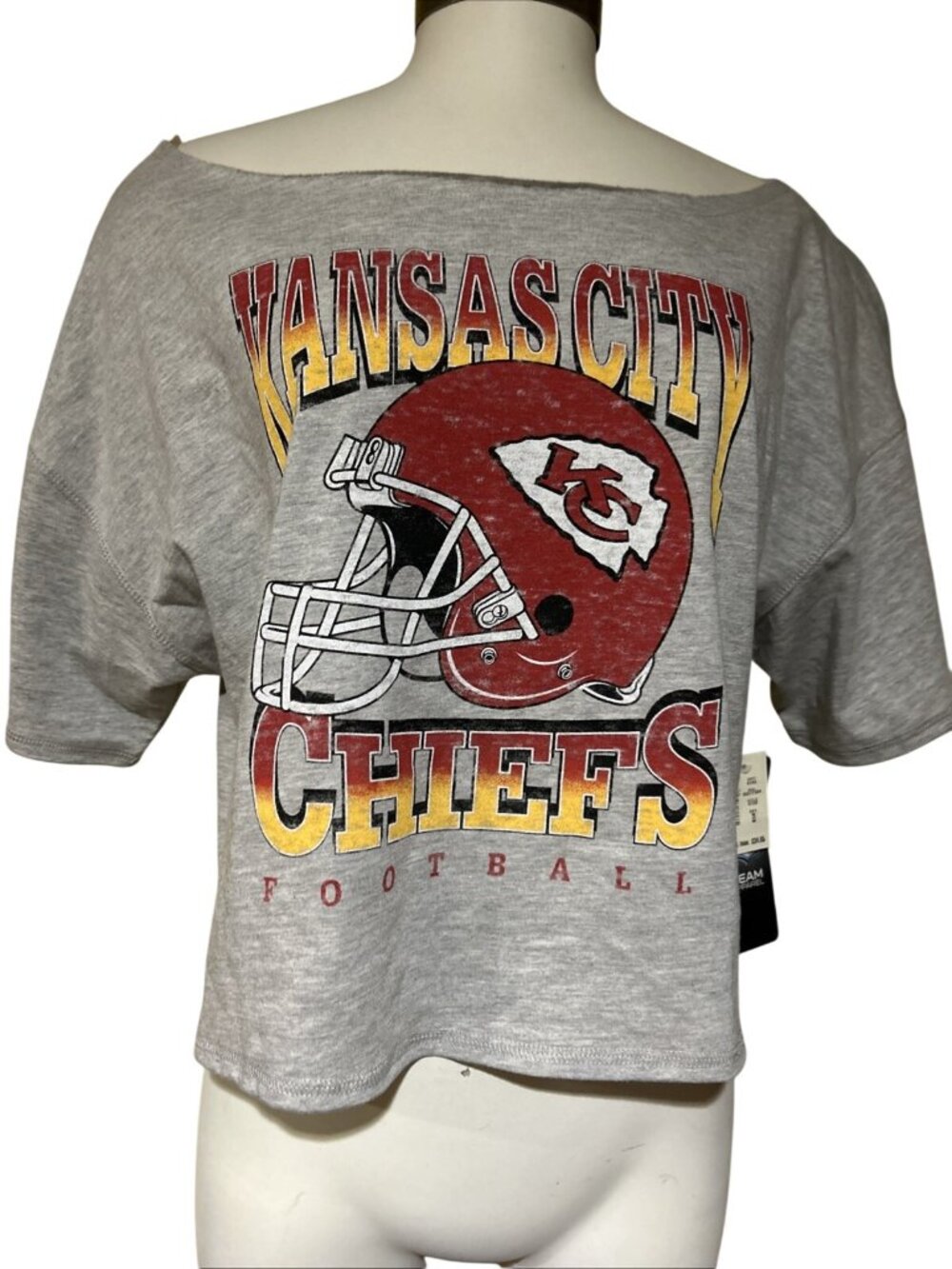 Kansas City Chiefs Cropped Shirt NFL Team Apparel Game Women’s Small NWT